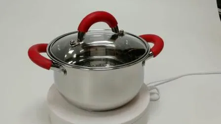 Silicone Handle Stainless Steel Cover Camping Cookware Set Kitchen Cookware Sets Cookware